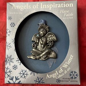 Angels of Inspiration- Angel of Winter Pewter Keepsake Ornament